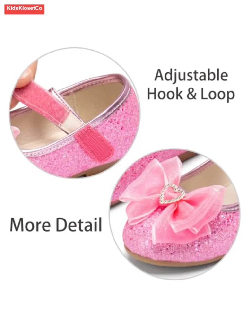 Girls Mary Jane Flats Bow Cute Princess Dress Shoes Non-Slip Soft Sole